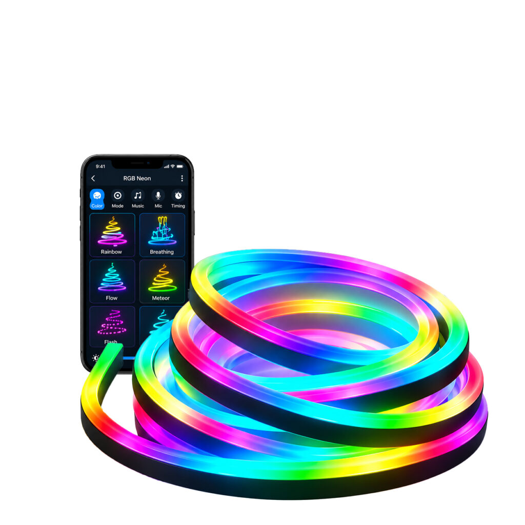 10meter App Controlled RGBIC Neon Flexible USB LED Strip Light